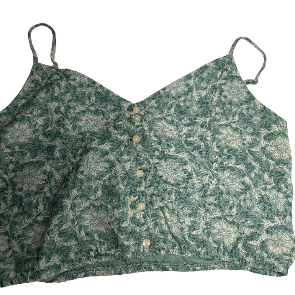 forever21 crop top, green